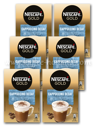 Nescafé Gold Cappuccino Decaf x 6