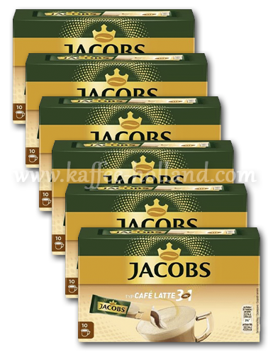 Jacobs Café Latte 3-in-1 | 6 x 10 Sachets